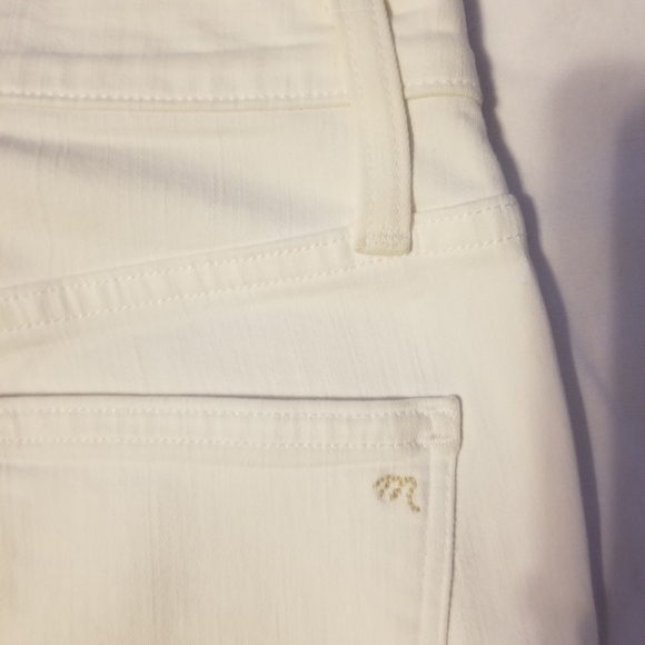 Madewell 10" High_rise Skinny Crop Color White Size 25 Button front - Picture 12 of 12